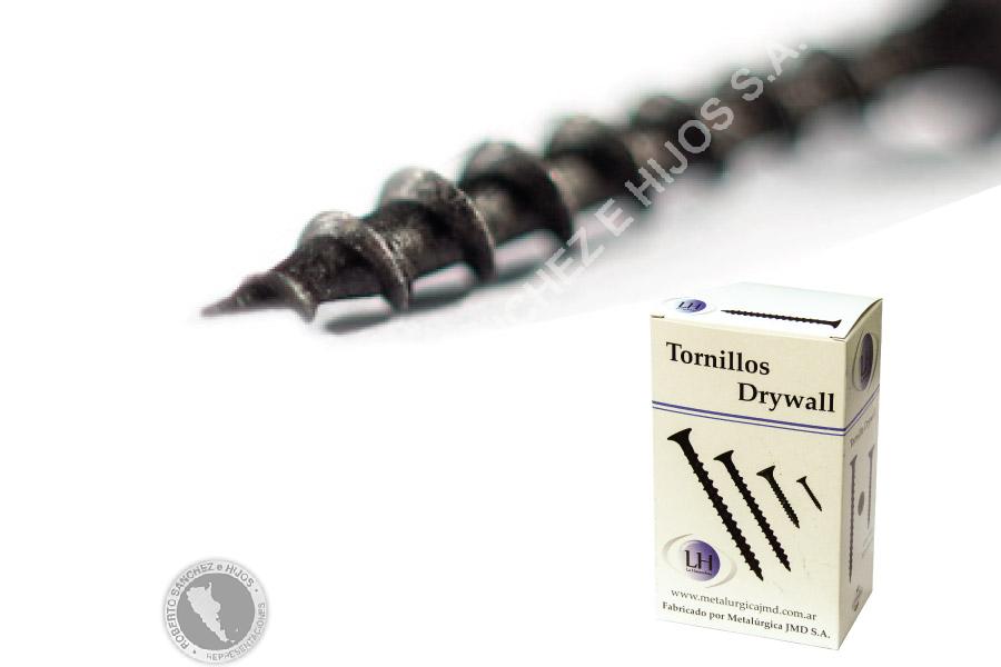 TORNILLO DRYWALL 6 X 1 1/4" ROSCA MADERA AUTOPERFORANTE, PUNTA AGUJA, FOSF. NEGRO (GRANEL X  6000 U) (PRECIO X MILLAR)