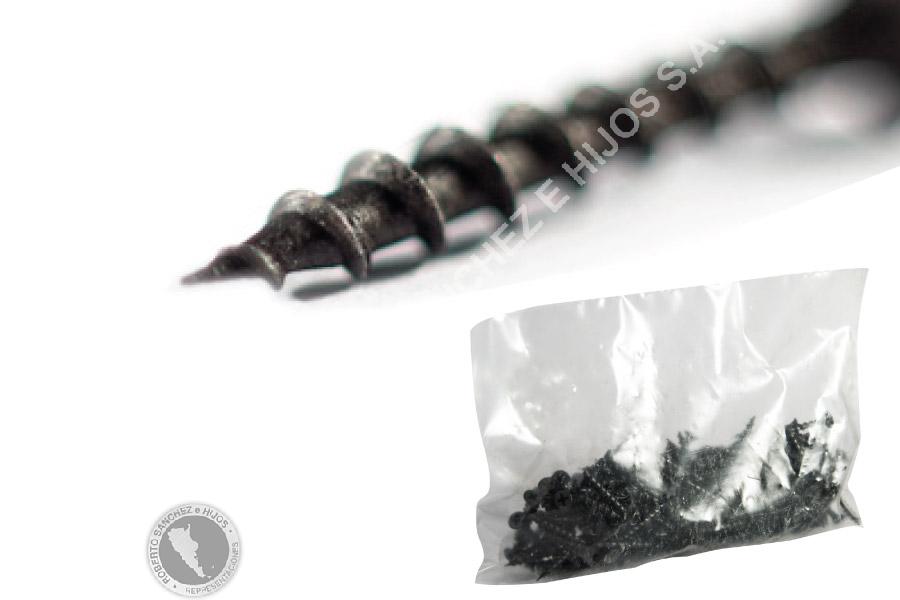 TORNILLO DRYWALL 6 X   3/4"  ROSCA METAL AUTOPERFORANTE, PUNTA AGUJA, FOSF. NEGRO (GRANEL X 13000 U) (PRECIO X MILLAR)