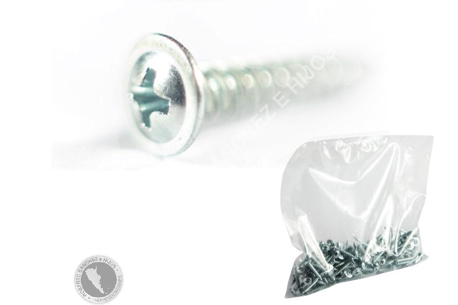 TORNILLO CABEZA TANQUE 8 X 1/2" PUNTA AGUJA - ZINCADO AZUL - ROSCA METAL (CAJA X 400 UND) (BULTO X 30 CAJAS)