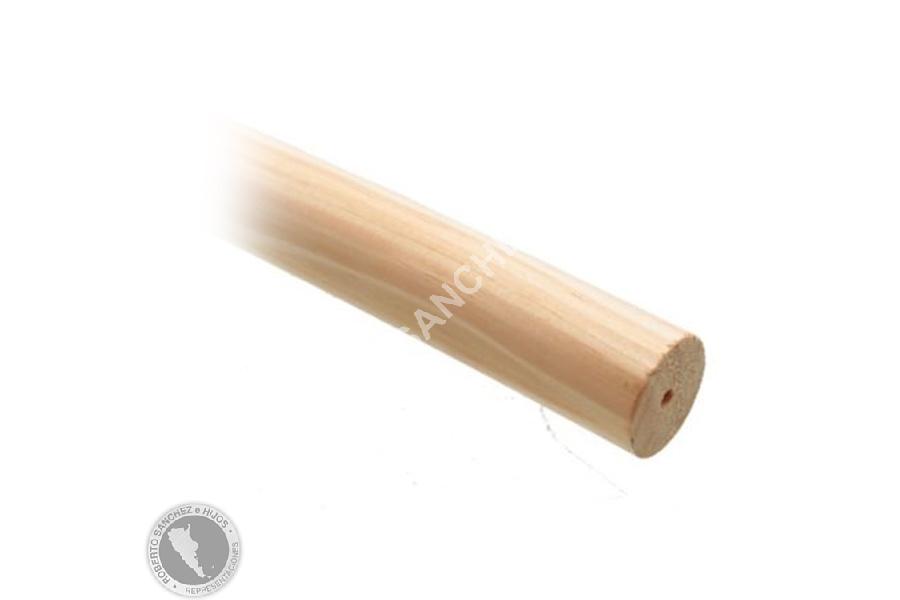 BARRAL DE MADERA NATURAL DIAMETRO 34MM. LARGO 1.60MT. (BULTO X 10 UNIDADES) (PRECIO X UNIDAD)